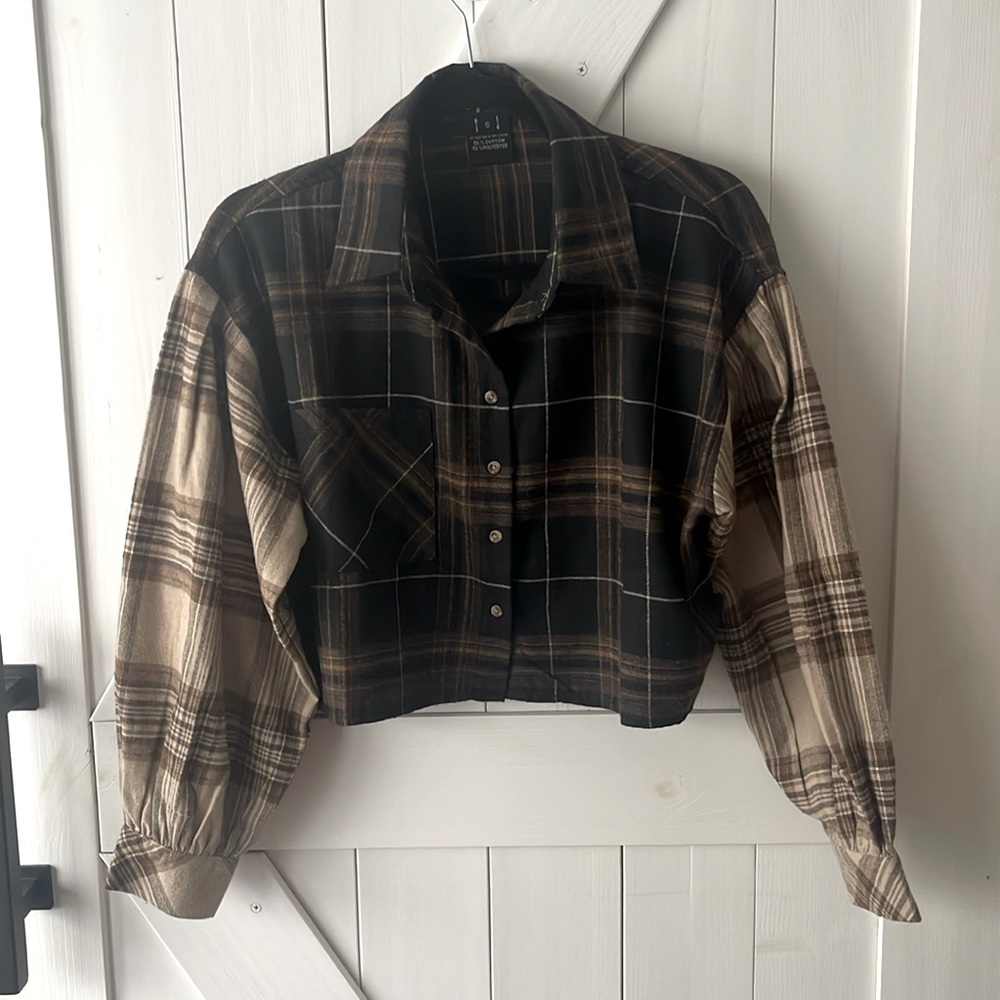 Women crop top long sleeves